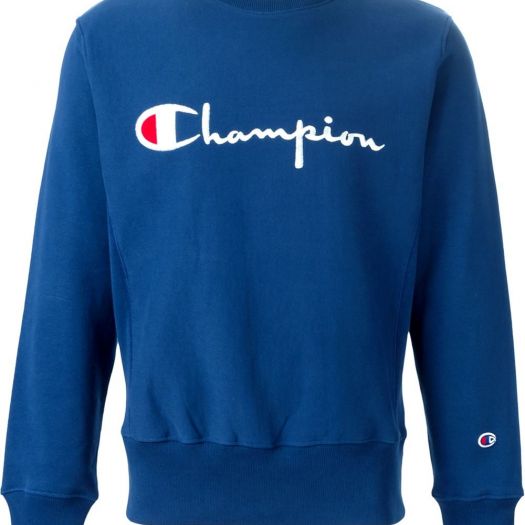Champion Sweater Logo Navy 219062-BS538 Order Online, 45% OFF