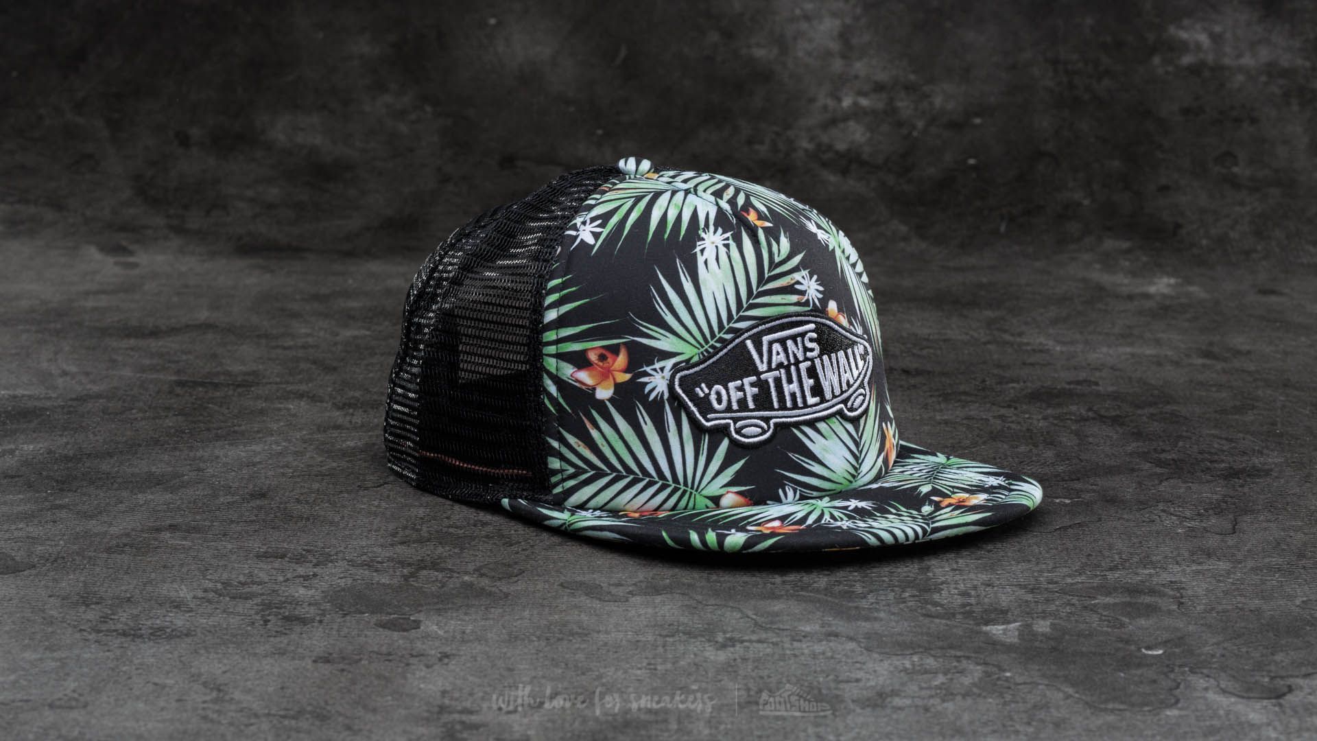 Caps Vans Classic Patch Trucker Black Decay Palm