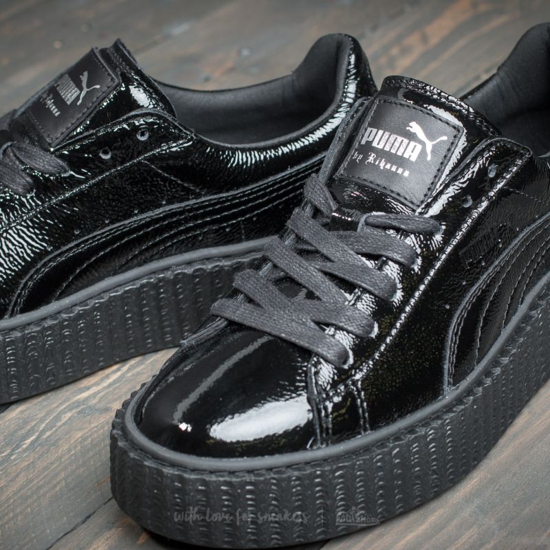 Puma x Rihanna Fenty Creepers Wrinkled Patent Puma Black-Black