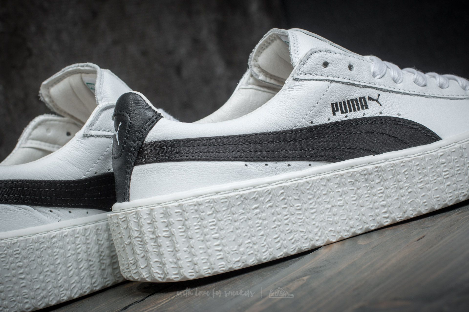 Puma creepers bianche e nere shop