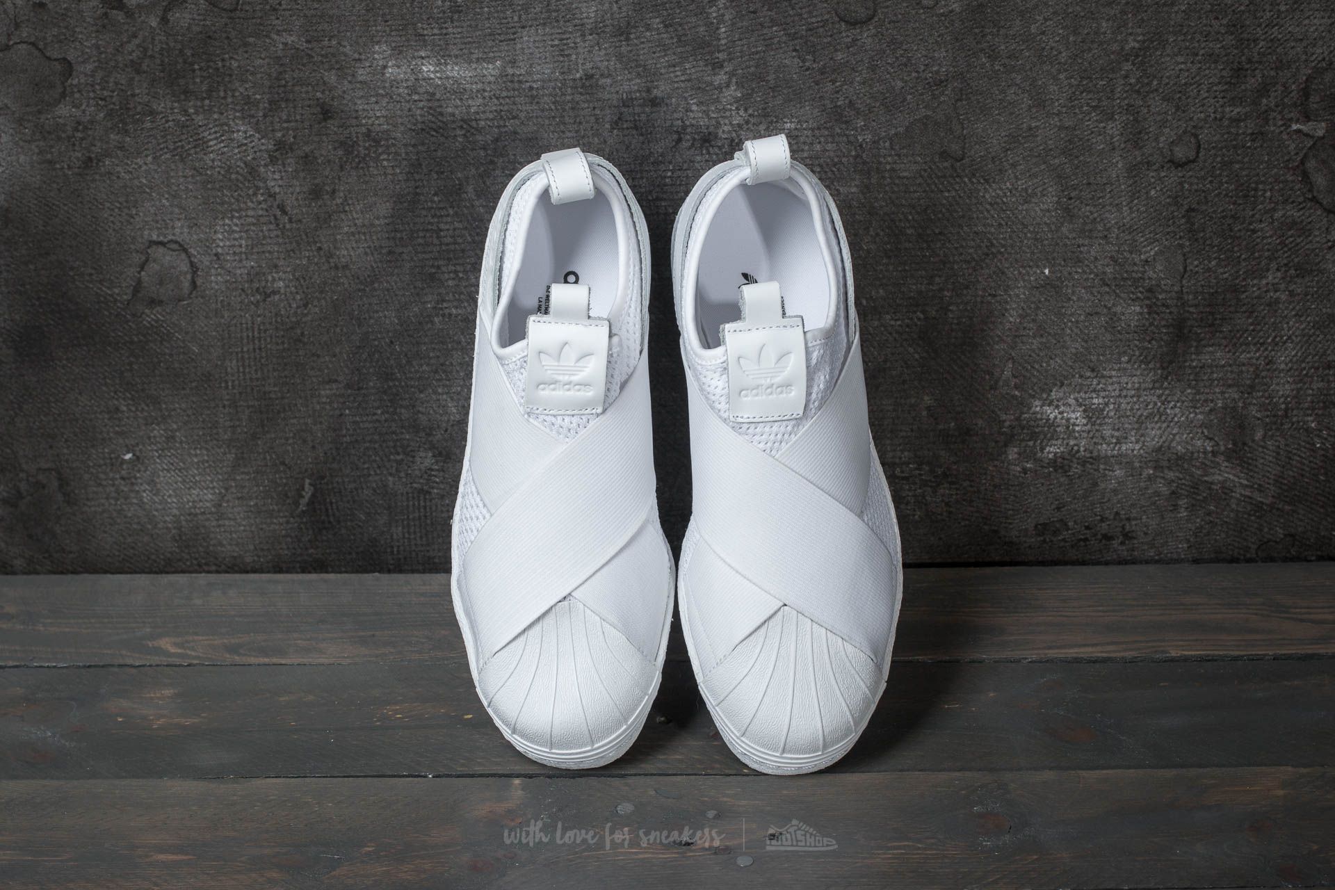 Women's shoes adidas Superstar SlipOn W Ftw White/ Ftw White/ Core Black  (BY2885) | Footshop