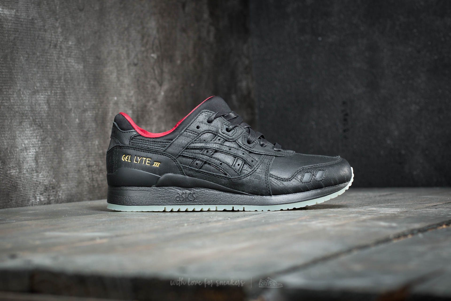 Încălțăminte și sneakerși pentru bărbați Asics Gel-Lyte III Black/ Black