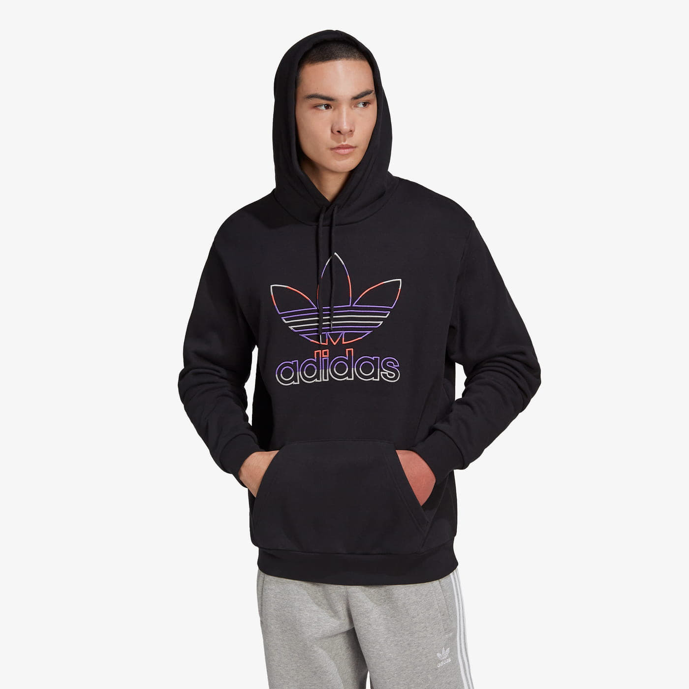 adidas Originals - trefoil hoodie black