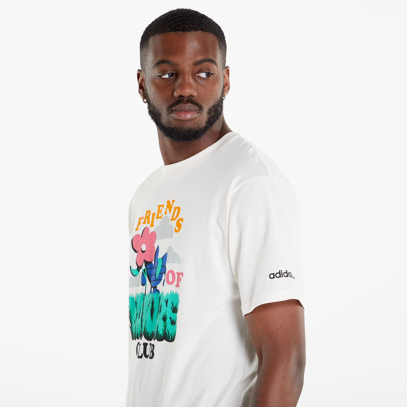 T-paidat adidas Originals Friends of Nature Club Short Sleeve Tee Creamy