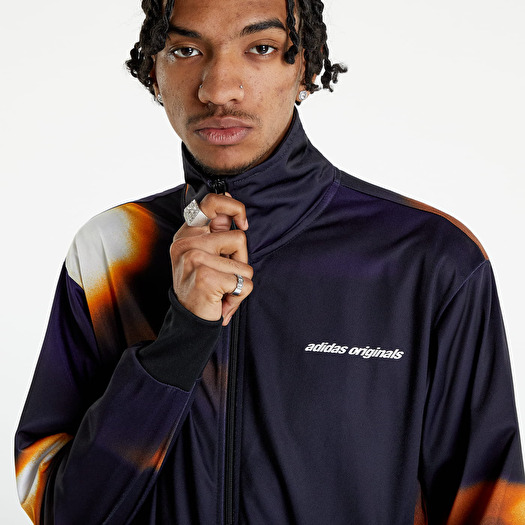 Black and orange adidas track jacket deals