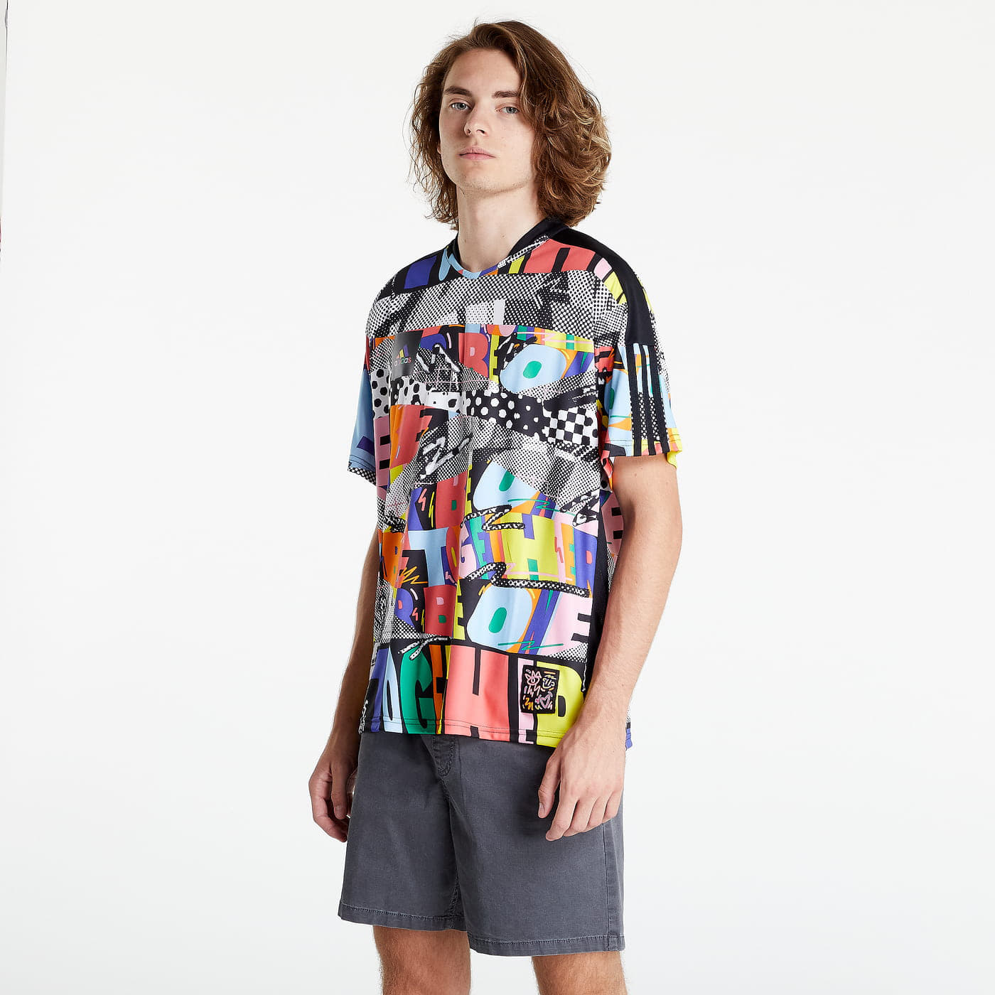 Marškinėliai adidas Originals Tiro Pride Gender-Neutral Jersey Multicolor/ Black