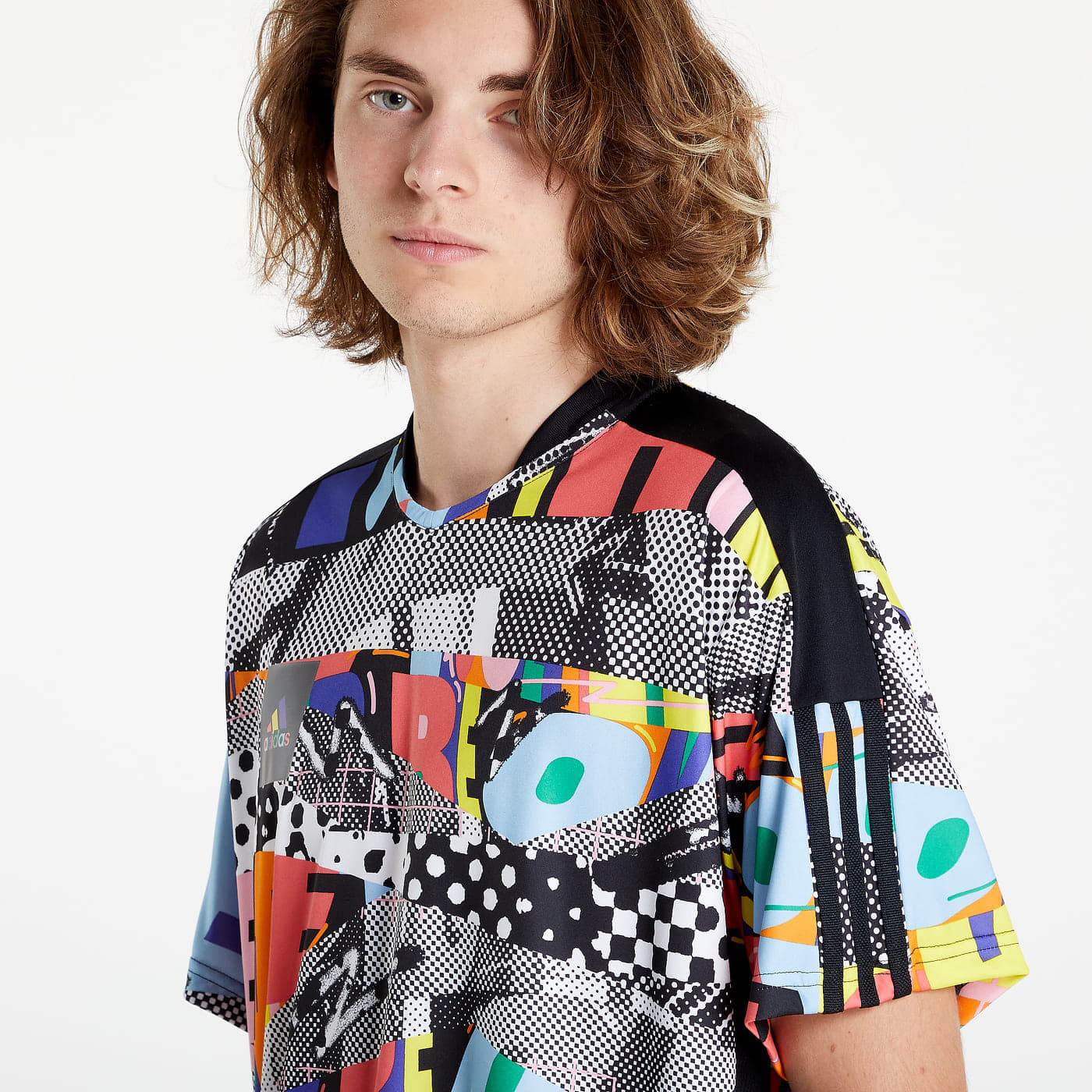 Marškinėliai adidas Originals Tiro Pride Gender-Neutral Jersey Multicolor/ Black