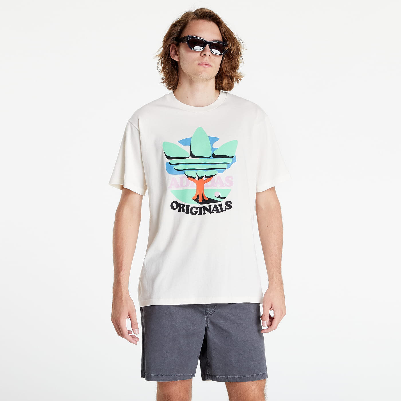 Marškinėliai adidas Originals Trefoil Tree T-Shirt Creamy