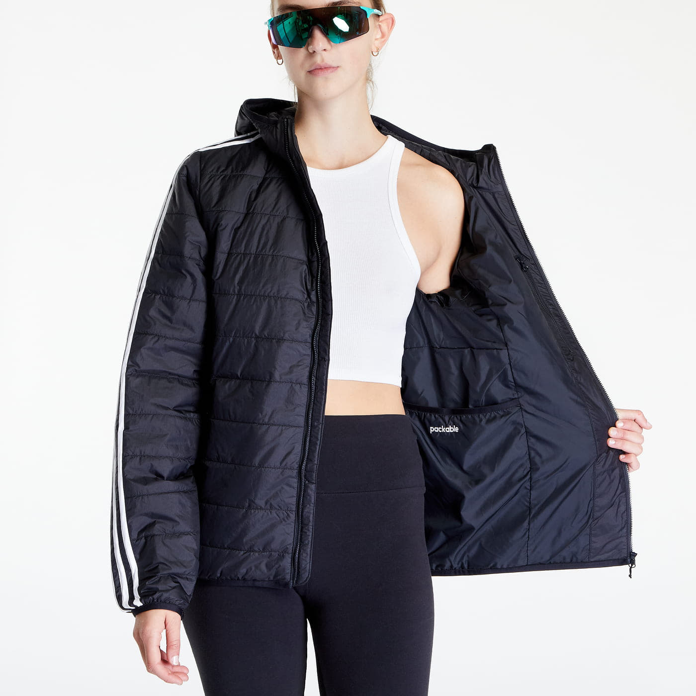 Bundy adidas Originals Pad Hooded Puffer Jacket Black