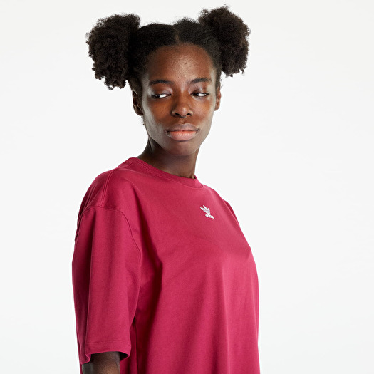 burgundy adidas originals t shirt