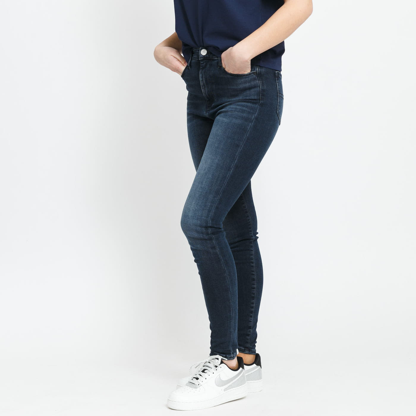 Jeans Tommy Hilfiger W Sylvia High Rise Super Skiny Navy