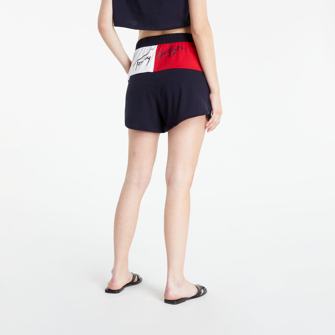 Kurzhosen Tommy Hilfiger High Waist Shorts Navy