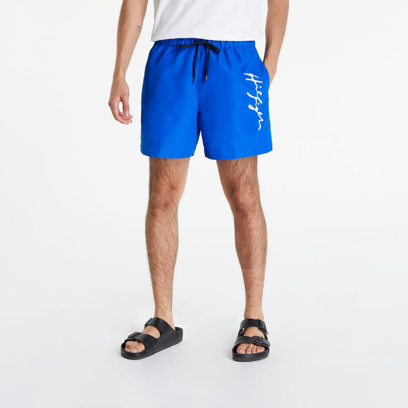 Plavky Tommy Hilfiger Logo Medium Drawstring Swim Shorts Blue