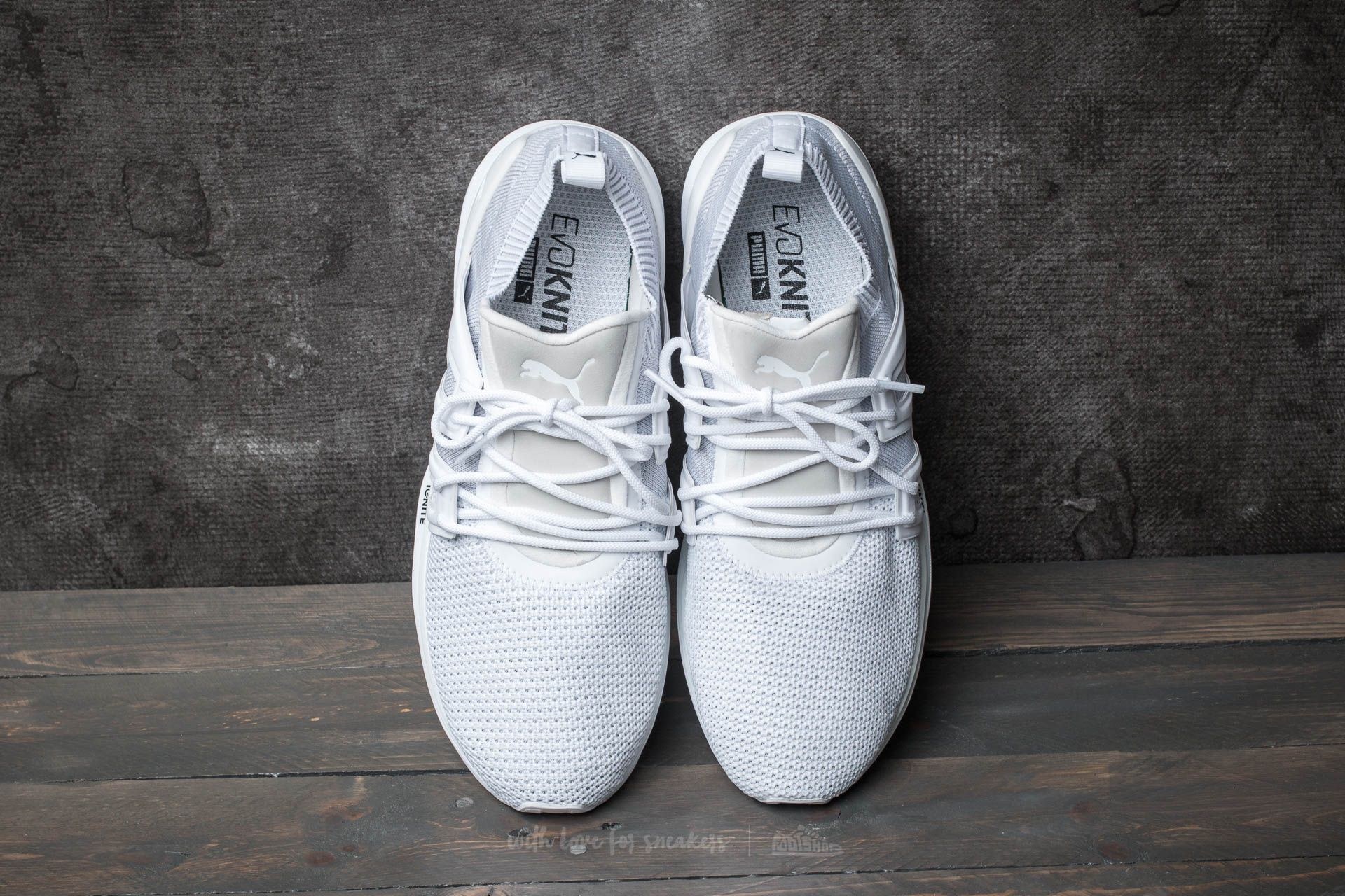 Scarpe uomo Puma B.O.G Limitless Lo Evo Knit S Puma White-Puma White