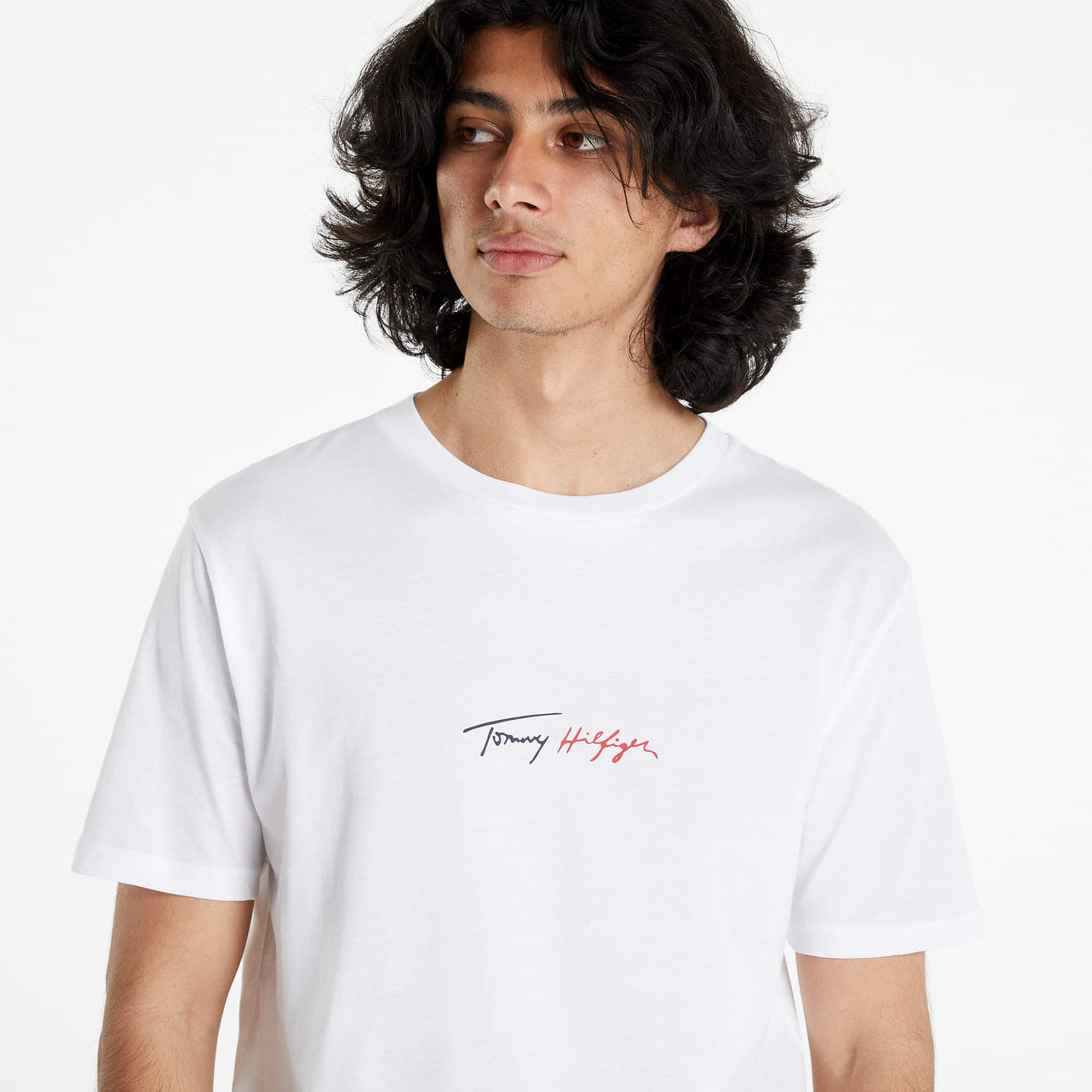 Tričká Tommy Hilfiger T-Shirt Crew Neck White