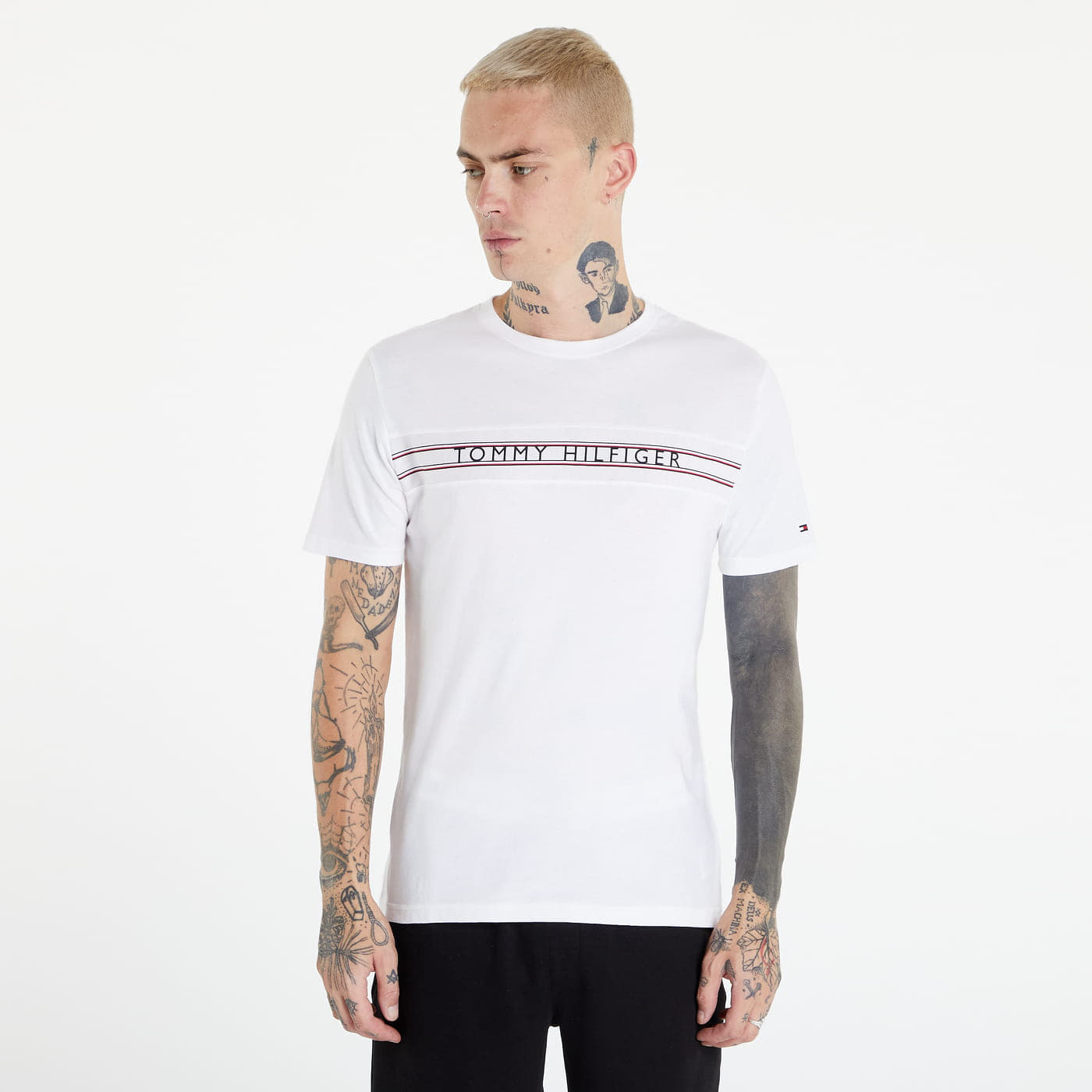 Hilfiger tape t hot sale shirt