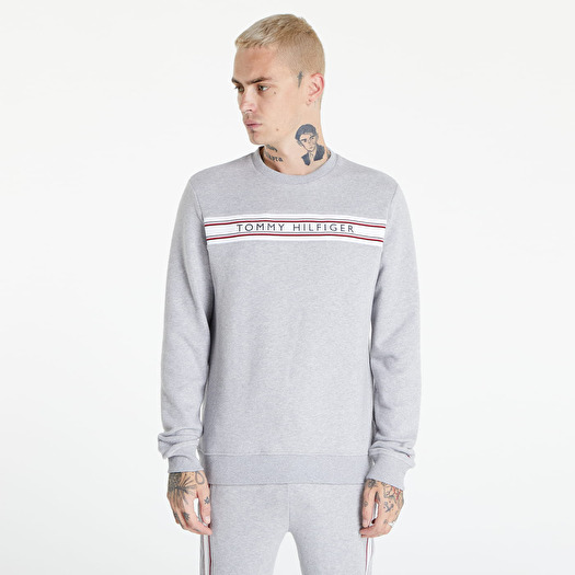 Hilfiger Footshop Tape | Grey and Tommy Logo Hoodies Sweatshirt Signature sweatshirts