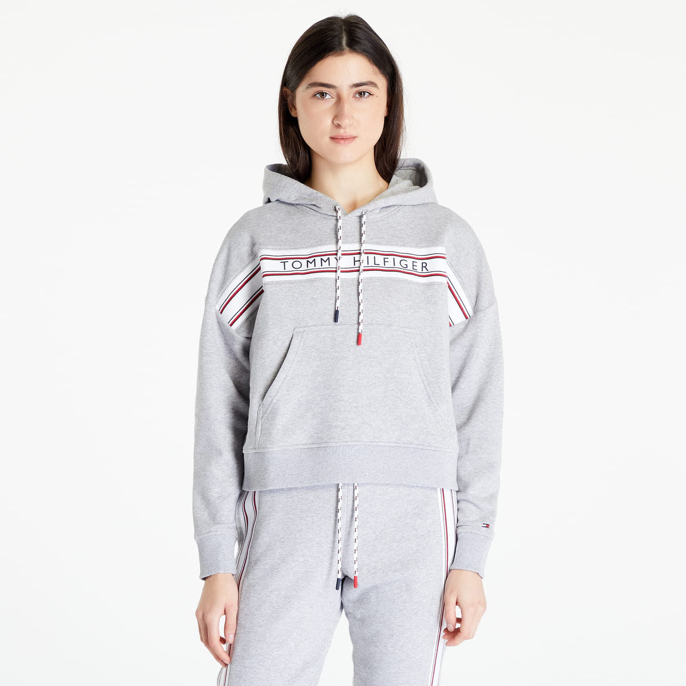Mikiny Tommy Hilfiger Classic Hoodie Light Grey Heather