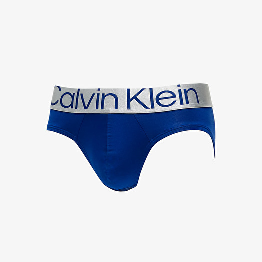 Boxer shorts Calvin Klein Microfiber Hip Brief Trunk 3 Pack Mid Blue Signature Blue Clay Gry Footshop