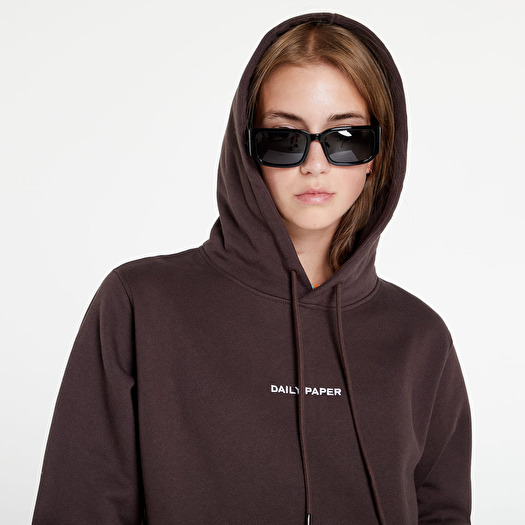 Hoodies and sweatshirts Daily Paper Evvie Type Hoodie Brown Footshop