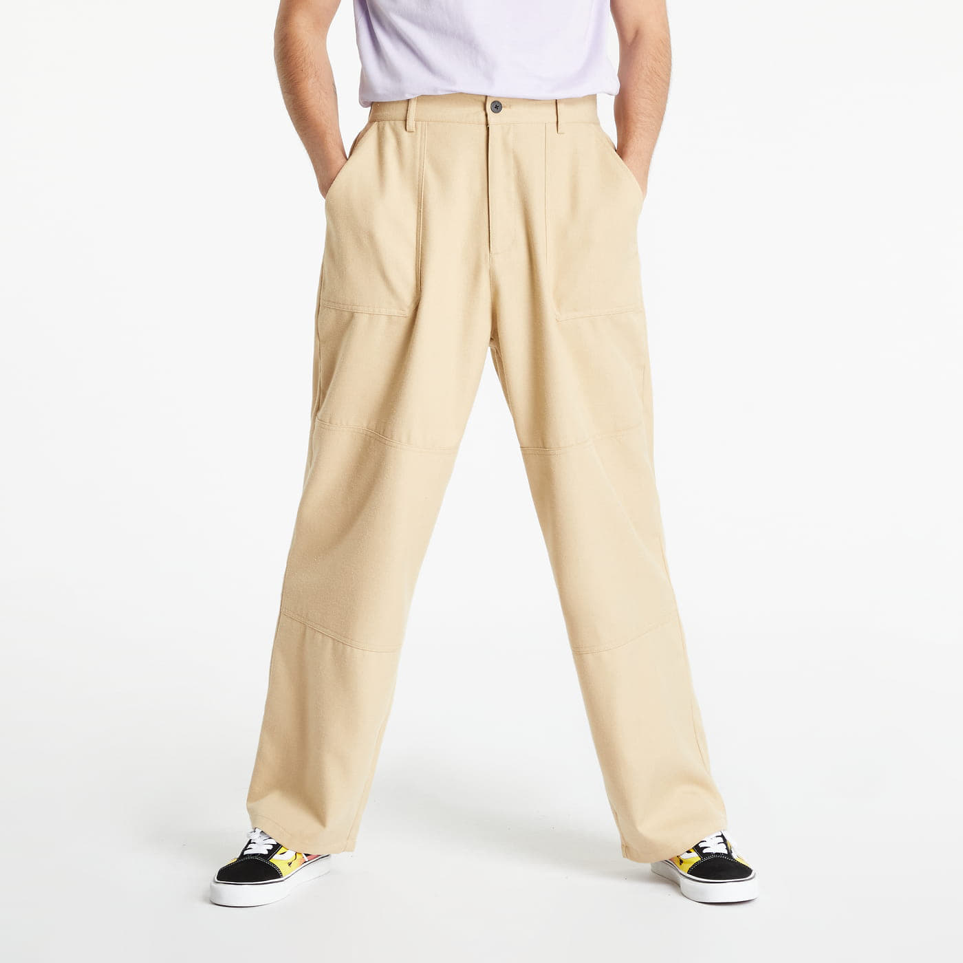Broeken en spijkerbroeken PREACH Tailored Pocket Pants Creamy
