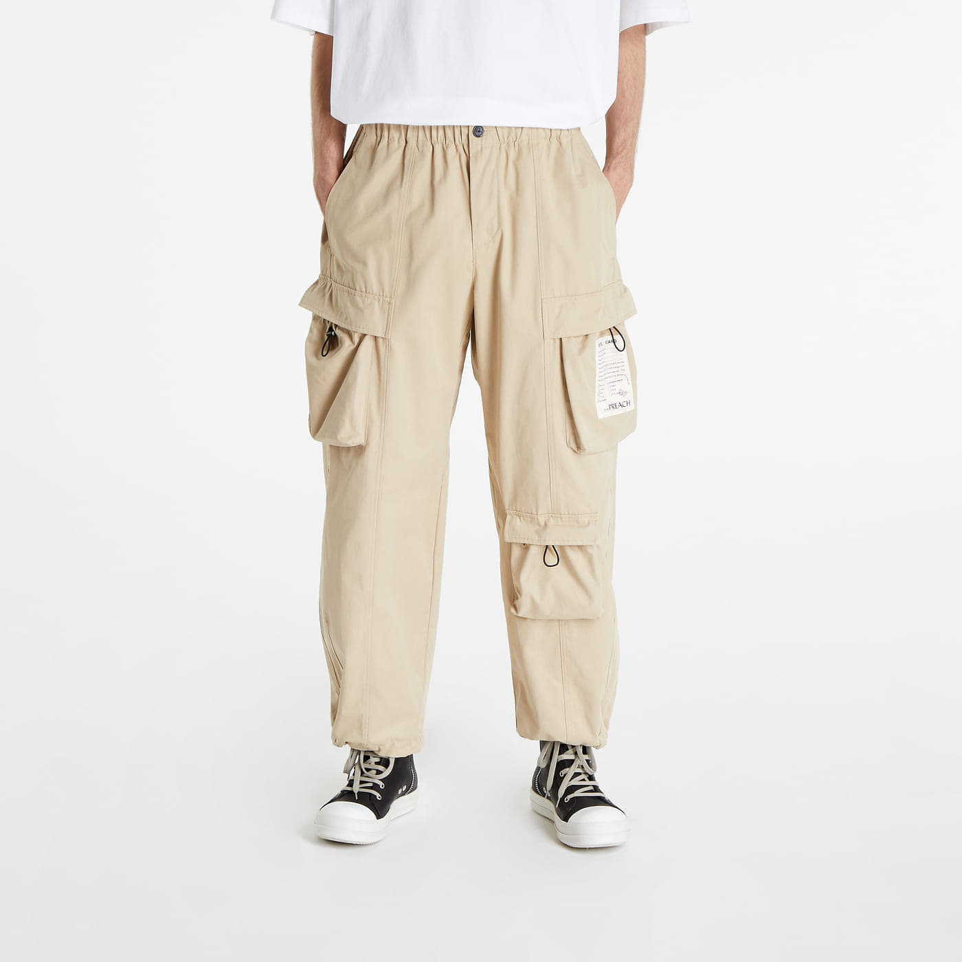 Pants and jeans PREACH Pocket Baggy Pants Creamy