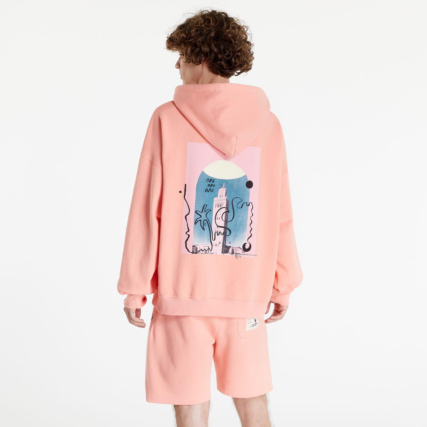Hoodies and sweatshirts  PREACH Oversized Scribbled Hoodie Pink