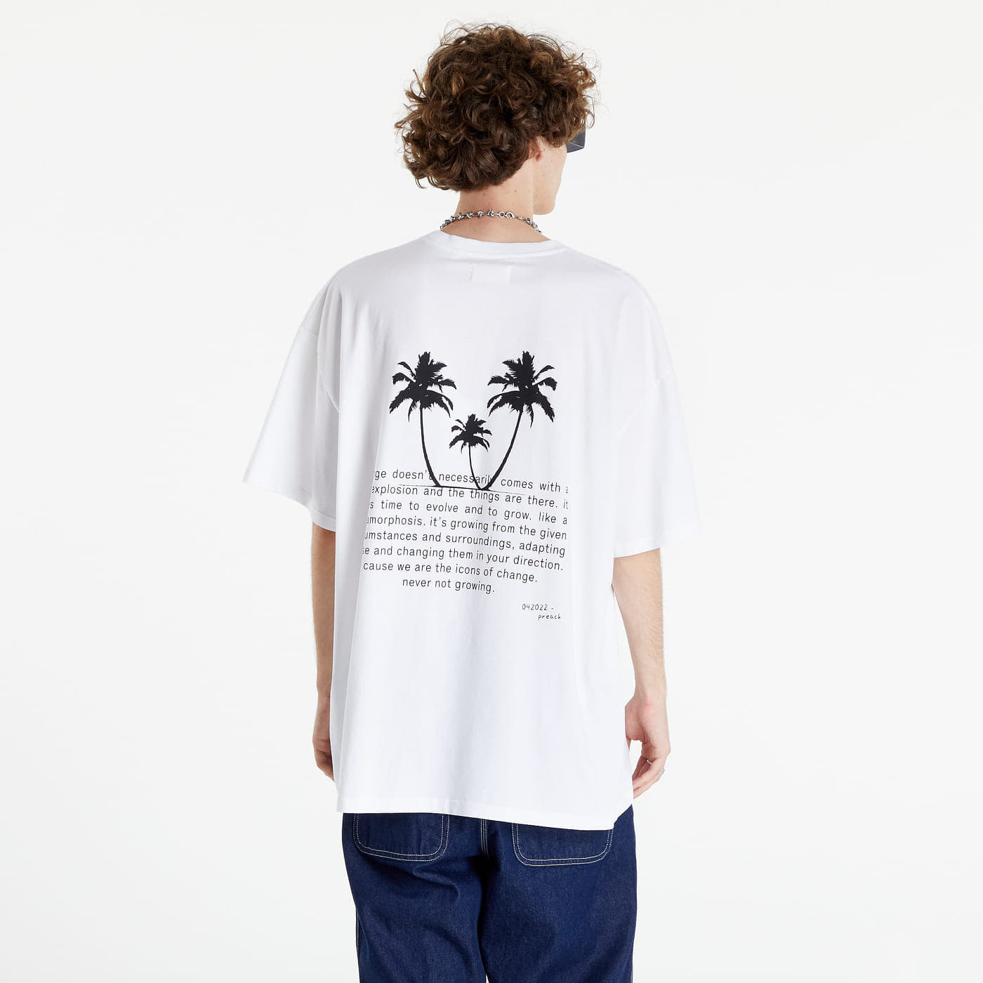 T-Shirts PREACH Triple Palm T-Shirt White