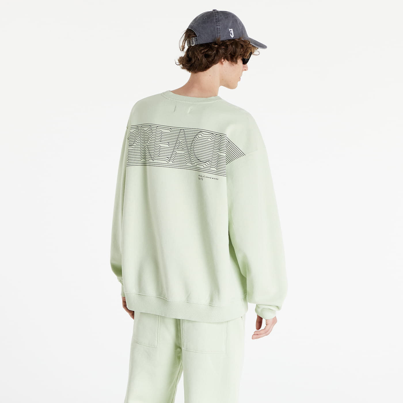 Hanorace PREACH Lined Logo Crewneck Light Green