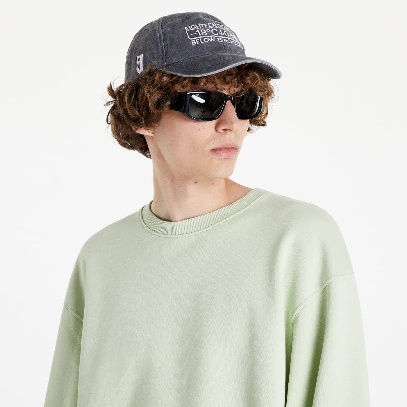 Hanorace PREACH Lined Logo Crewneck Light Green