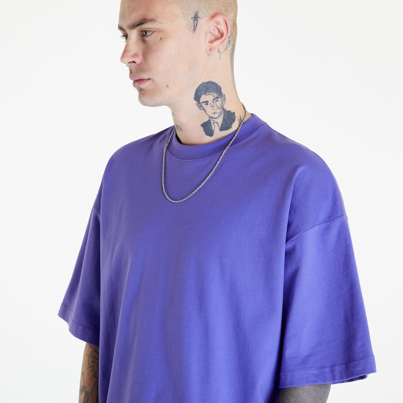Тениски PREACH Distorted Smiley Tee GOTS Purple
