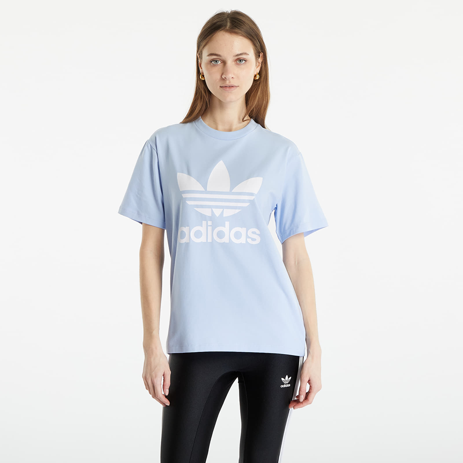 T-shirts adidas Originals Adicolor Classics Trefoil Short Sleeve Tee Light Blue