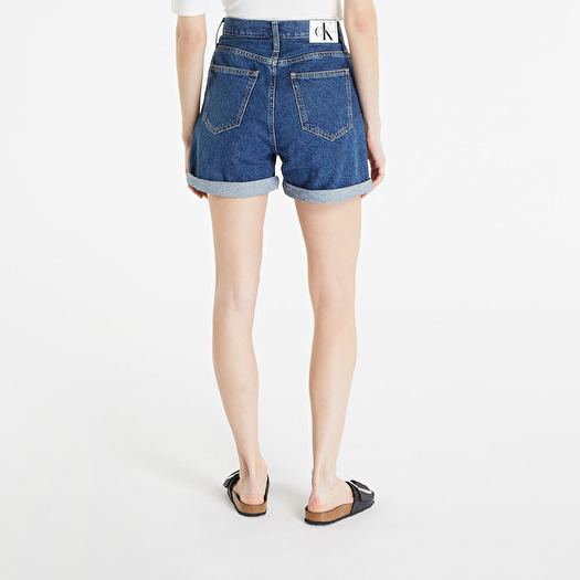 Къси панталони Calvin Klein Jeans Mom Shorts Blue