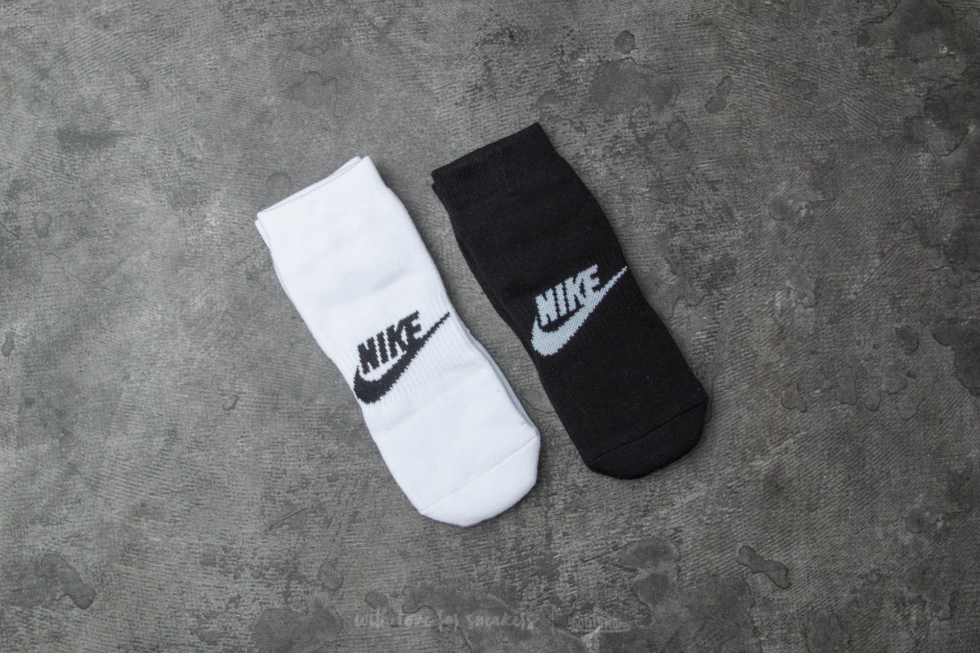 Socken Nike Sportswear 2 Pair Pack Futura No Show Socks White/ Black