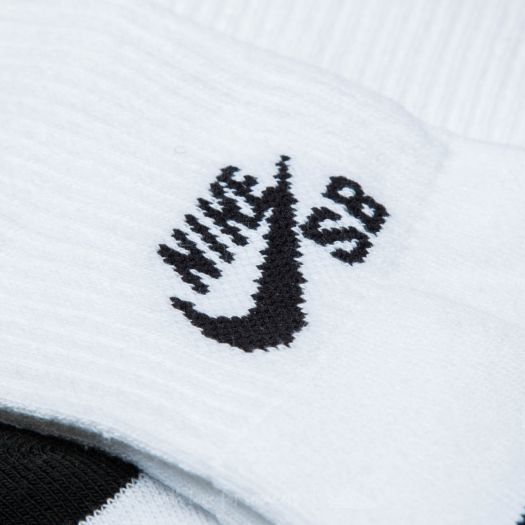 Chaussettes Nike SB Pack Crew Socks White/ Black Footshop