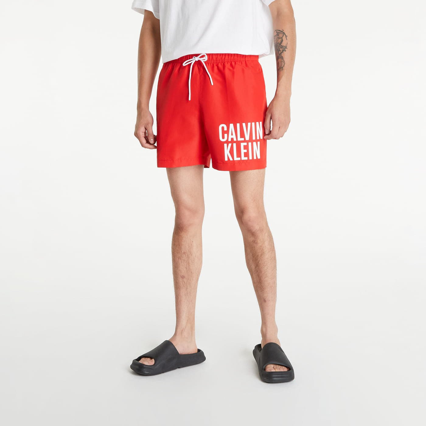 Bademode Calvin Klein Medium Drawstring Swim Shorts Intense Power Red