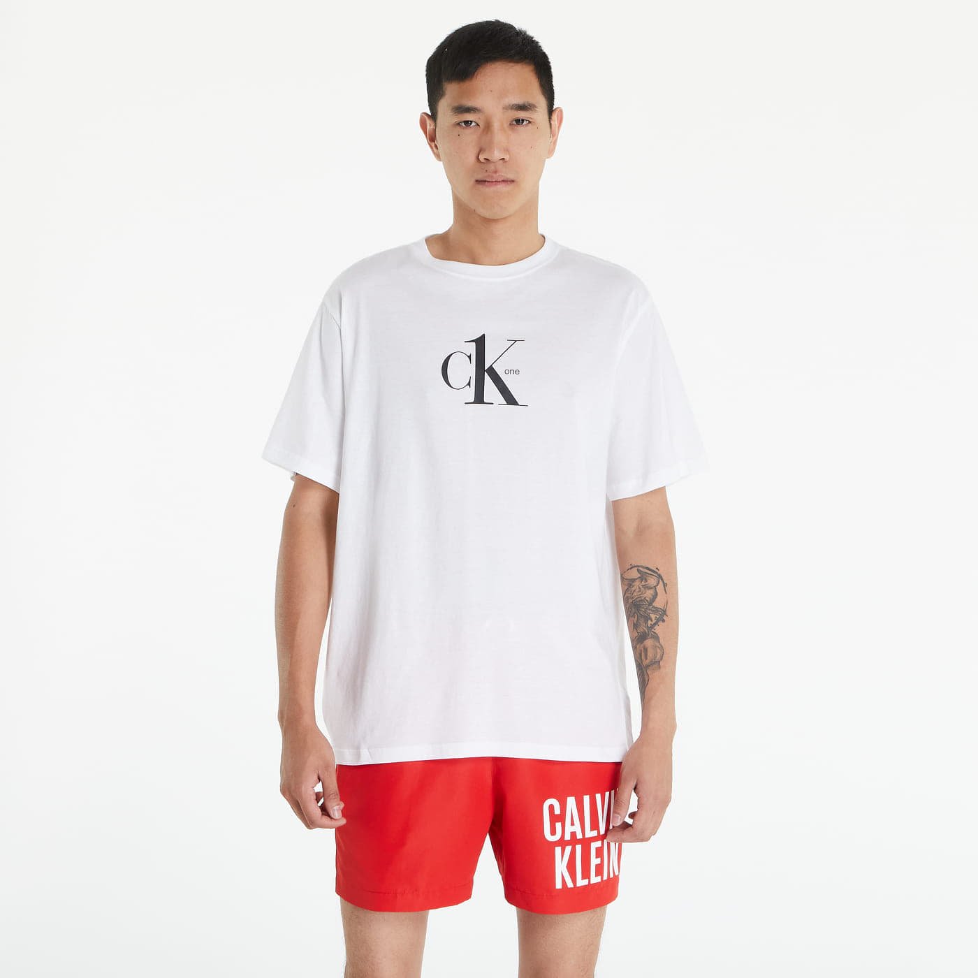 T shirts Calvin Klein Organic Cotton Beach T Shirt CK One White