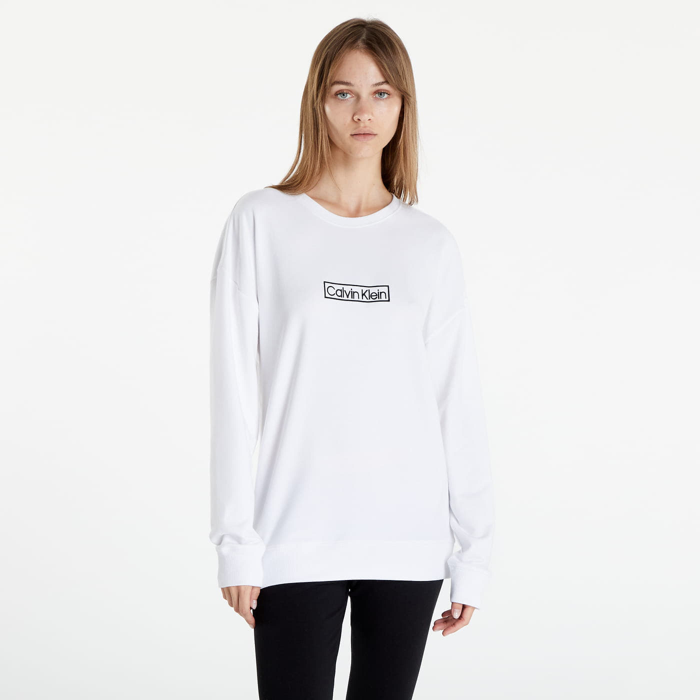 Calvin klein crew clearance neck sweatshirt womens