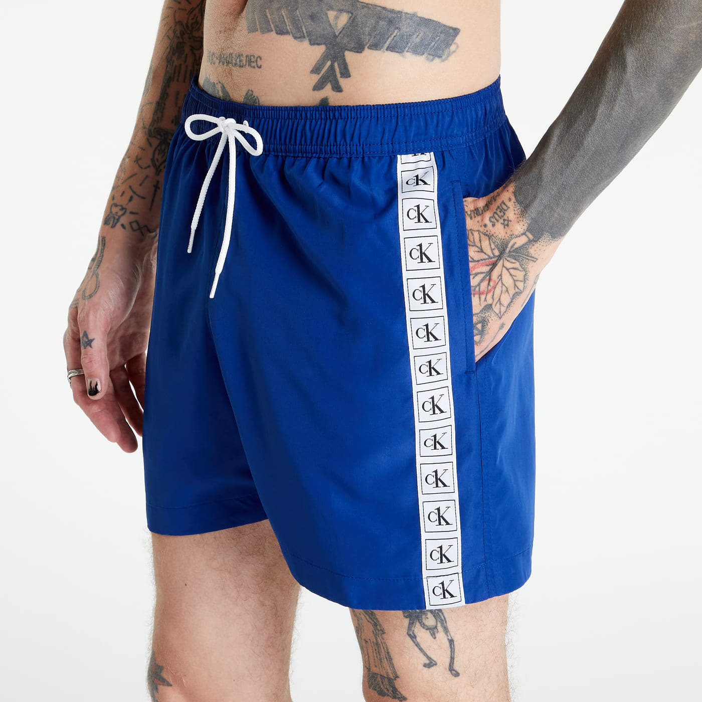 Swimsuit Calvin Klein Medium Drawstring Swim Shorts Navy