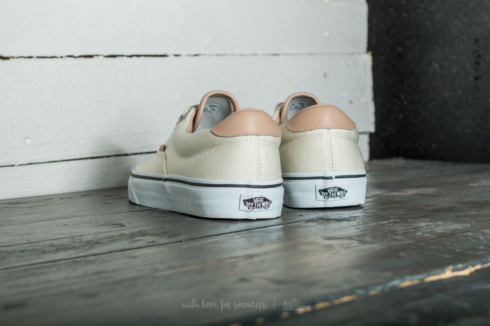 Vans era 59 vintage on sale white