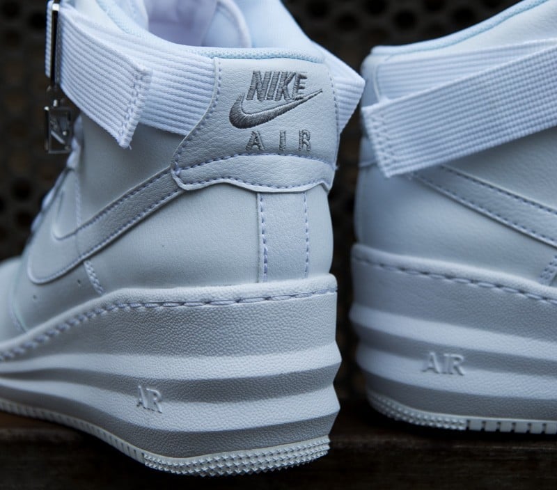 Damen Sneaker und Schuhe Nike Wmns Lunar Force 1 Sky Hi White/White-Metallic silver