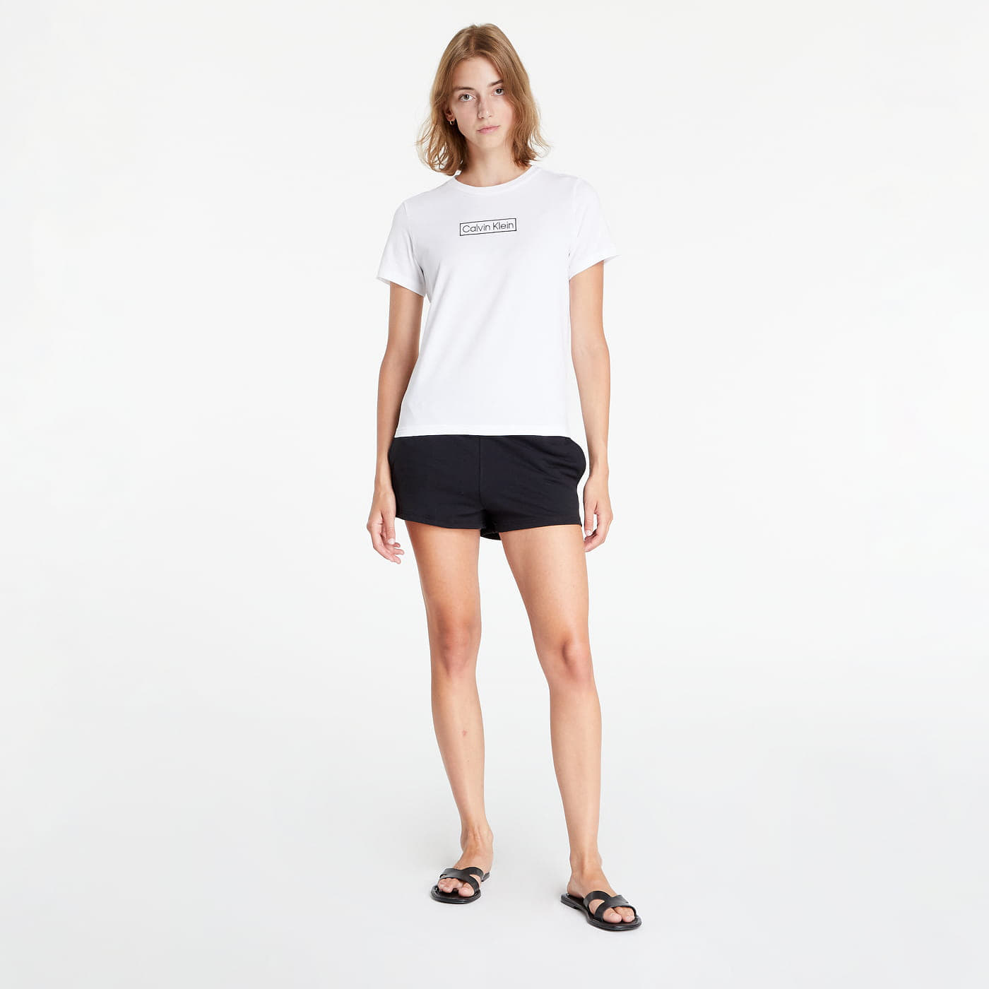 Pidžama Calvin Klein Reimagined Heritage Pyjama Short Set White/ Black
