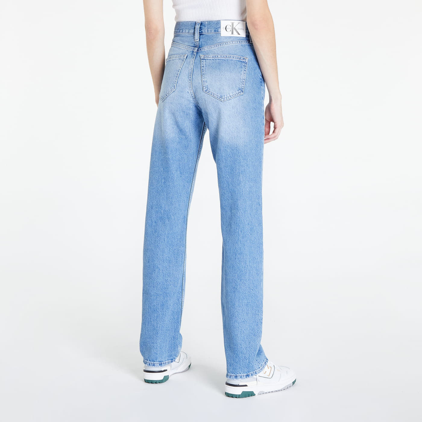Τζιν Calvin Klein High Rise Straight Jeans Denim Light