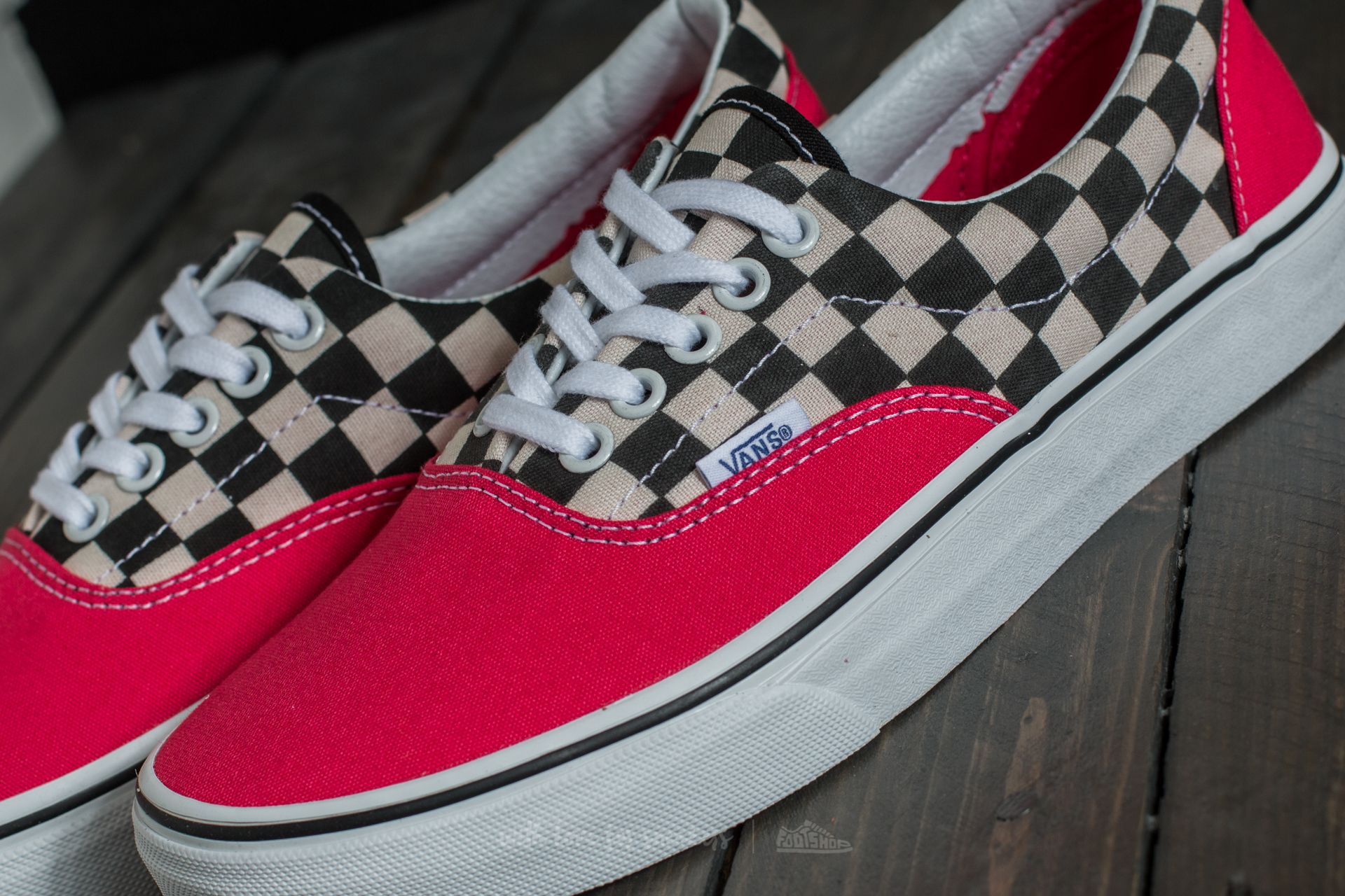 Vans era 2 tone black red outlet