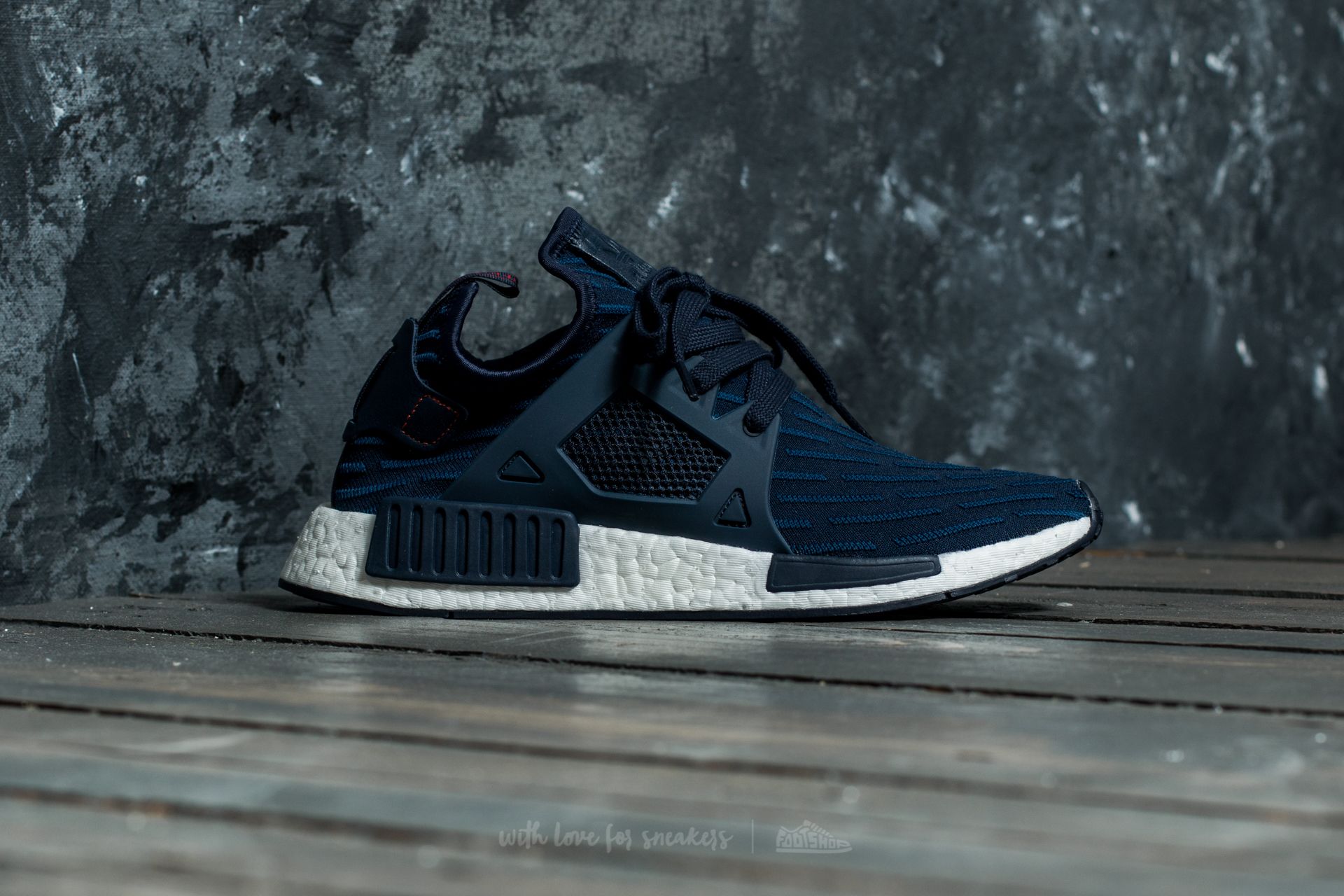 Men s shoes adidas NMD XR1 Primeknit Collegiate Navy Core Red Footshop