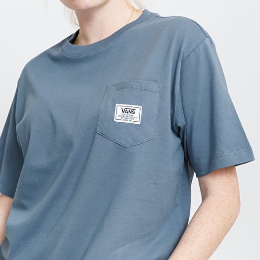 Vans WM Classic Patch Pocket Tee Blue Footshop