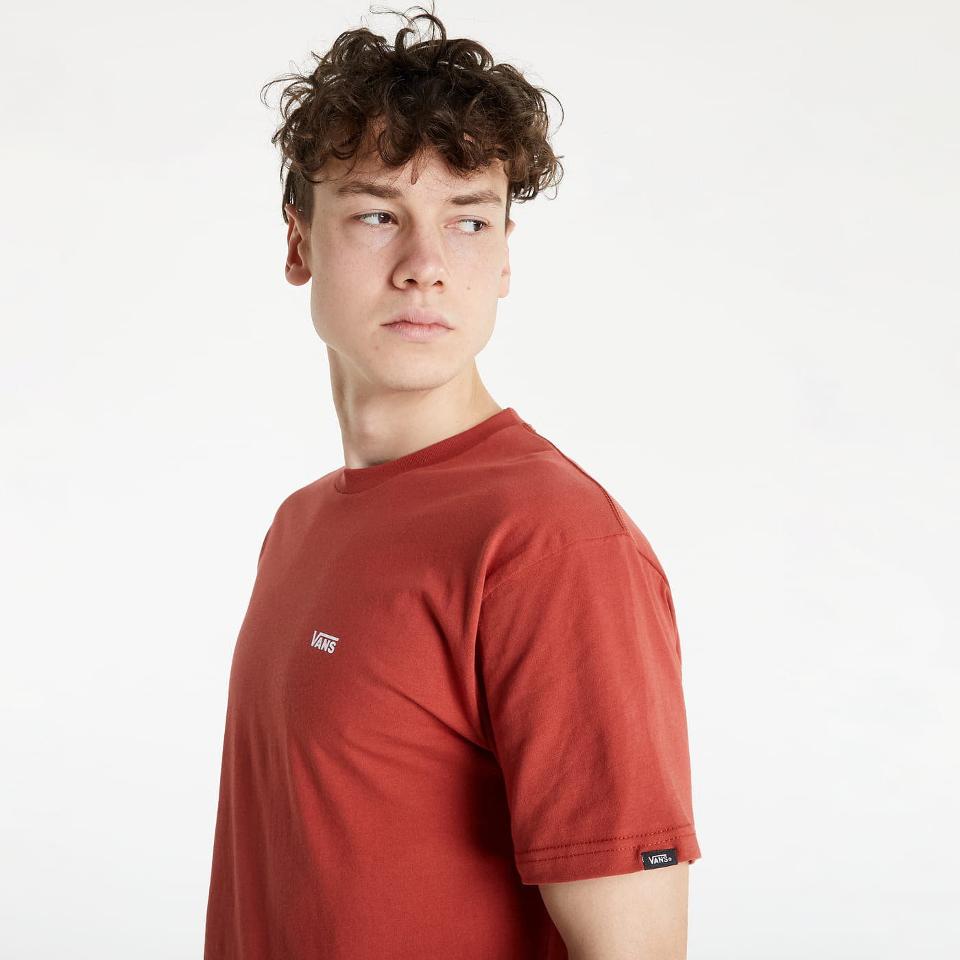Camisetas Vans Left Chest Logo Tee Red