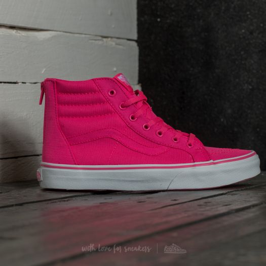 Pink vans with zipper hotsell