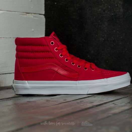 Vans sk8 hi mono red online