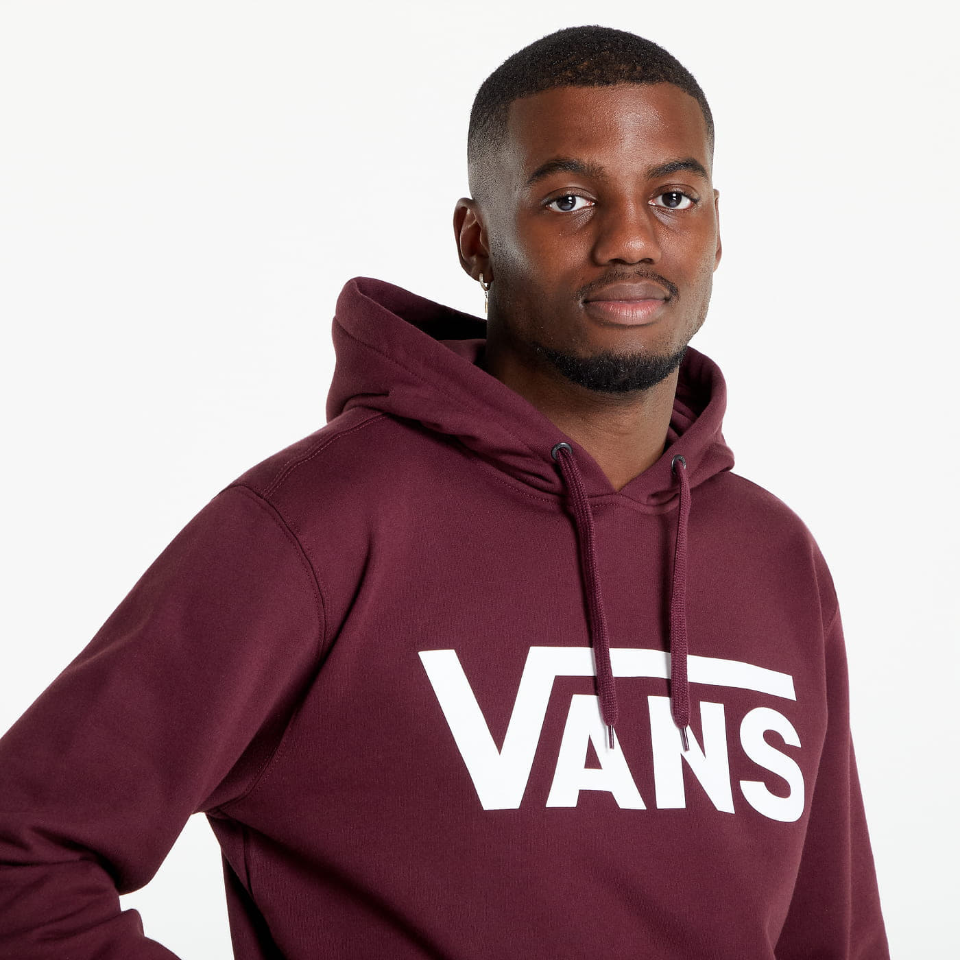 Burgundy vans hoodie hotsell